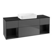 V&B Waschtischunterschrank Wandbeleuchtung Finion 160x60,3x50,1cm, Rg b m Lac, Anthrac. m