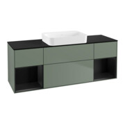 V&B Waschtischunterschrank Wandbeleuchtung Finion 160x60,3x50,1cm, Rg b m Lac, Oli. m Lac