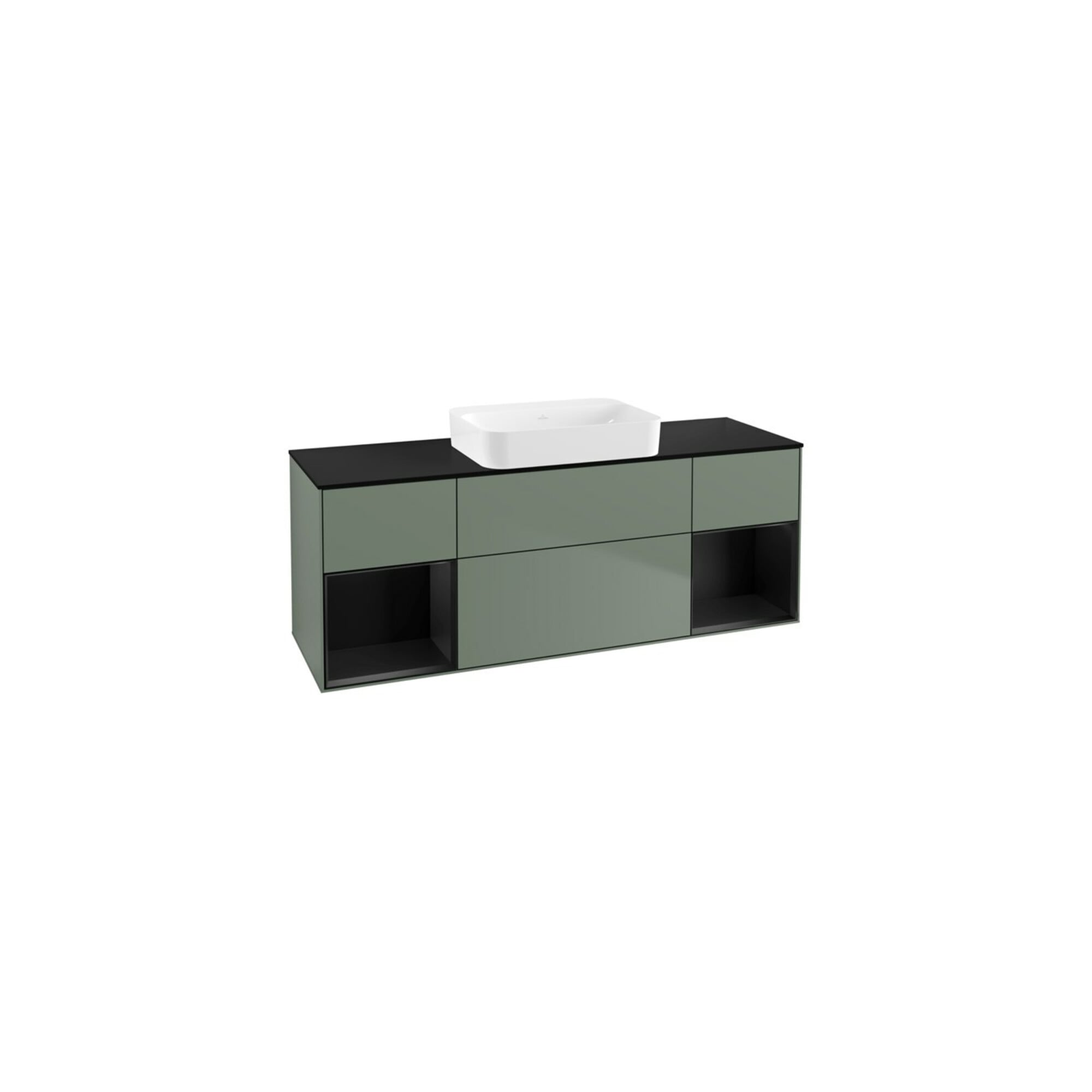 V&B Waschtischunterschrank Wandbeleuchtung Finion 160x60,3x50,1cm, Rg b m Lac, Oli. m Lac ; Villeroy & Boch
