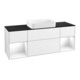 V&B Waschtischunterschrank Wandbeleuchtung Finion 160x60,3x50,1cm, Rg g w Lac, glo wh. Lac-1