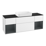 V&B Waschtischunterschrank Wandbeleuchtung Finion 160x60,3x50,1cm, Rg md m La, glo wh. Lac