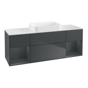 V&B Waschtischunterschrank Wandbeleuchtung Finion 160x60,3x50,1cm, Rg md m La, md b m Lac