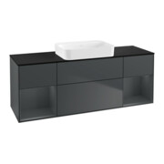V&B Waschtischunterschrank Wandbeleuchtung Finion 160x60,3x50,1cm, Rg md m La, md b m Lac