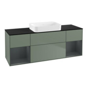 V&B Waschtischunterschrank Wandbeleuchtung Finion 160x60,3x50,1cm, Rg md m Lac, Oli. m Lac