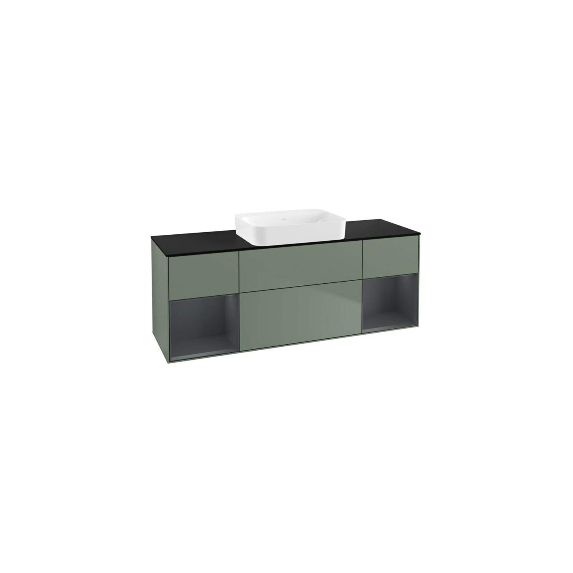 V&B Waschtischunterschrank Wandbeleuchtung Finion 160x60,3x50,1cm, Rg md m Lac, Oli. m Lac ; Villeroy & Boch