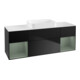 V&B Waschtischunterschrank Wandbeleuchtung Finion 160x60,3x50,1cm, Rg Ol m Lac, bla m Lac-1