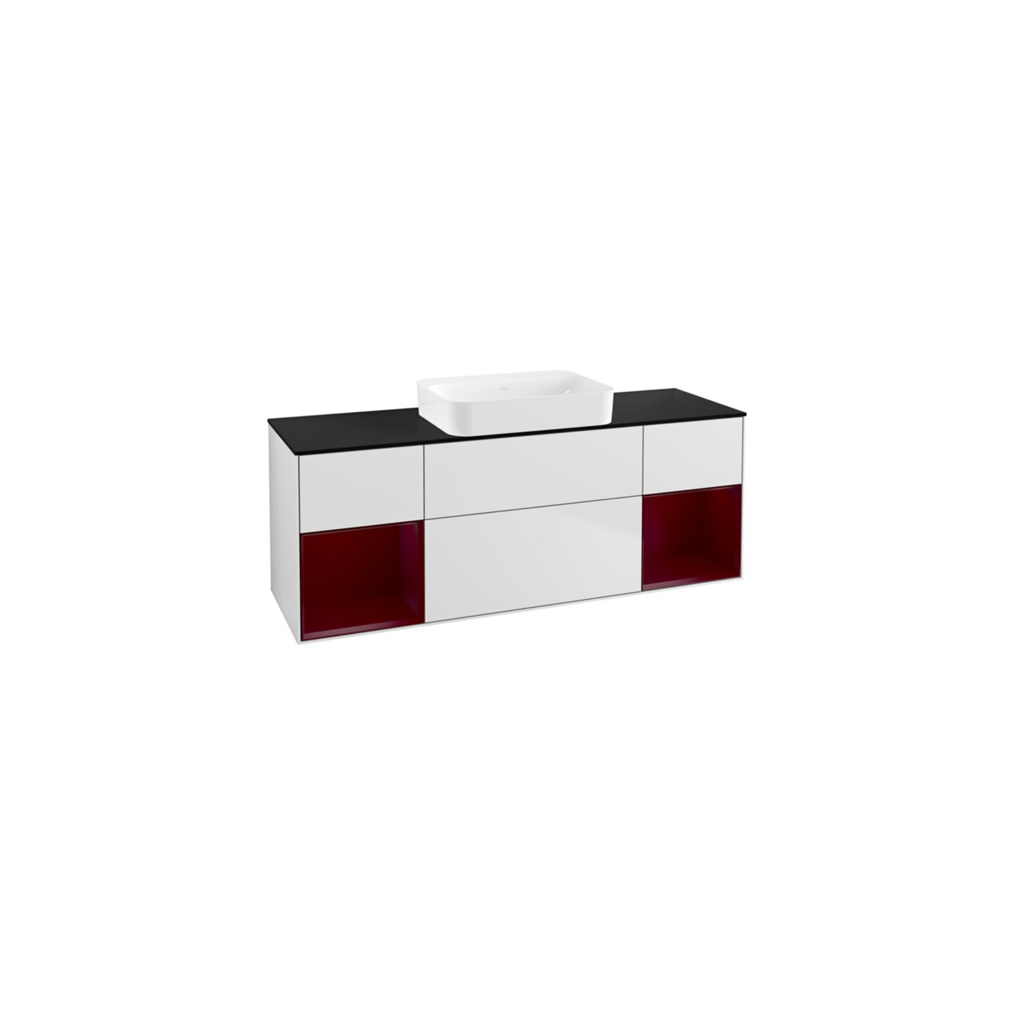 V&B Waschtischunterschrank Wandbeleuchtung Finion 160x60,3x50,1cm, Rg Peo m Lac, wh. m Lac ; Villeroy & Boch