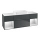 V&B Waschtischunterschrank Wandbeleuchtung Finion 160x60,3x50,1cm, Rg w m La, md bl. m Lac-1