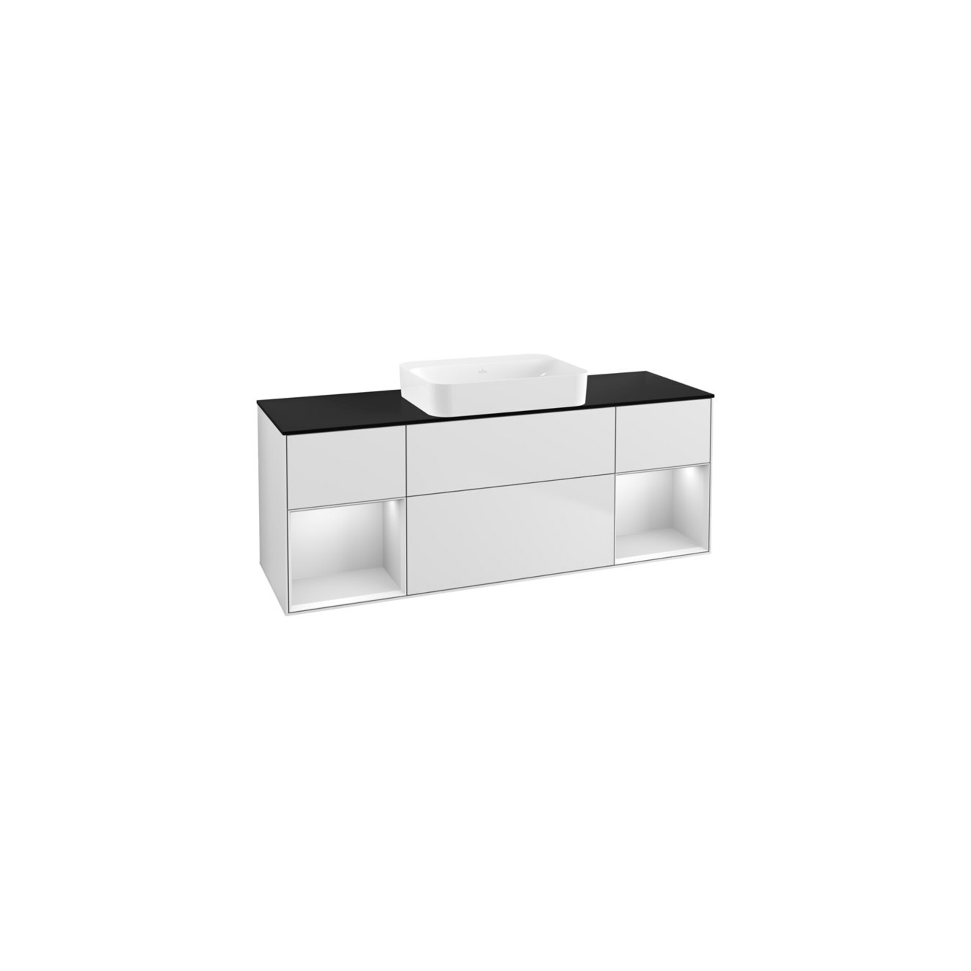 V&B Waschtischunterschrank Wandbeleuchtung Finion 160x60,3x50,1cm, Rg wh. m Lac, wh. m Lac ; Villeroy & Boch