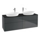 V&B Waschtischunterschrank Wandbeleuchtung Finion 160x60cm, Abd.-Pl. bla m, md bl. m Lac-1