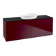 V&B Waschtischunterschrank Wandbeleuchtung Finion 160x60cm, Abd.-Pl. bla matt, Peony Matt-1