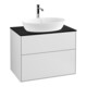 V&B Waschtischunterschrank Wandbeleuchtung Finion 80x60,3cm, Abd.-Pl. bla m, wh. m lacquer-1