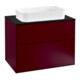 V&B Waschtischunterschrank Wandbeleuchtung Finion 80x60,3cm, Abd.-Pl. bla matt, Peony Matt-1