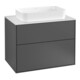 V&B Waschtischunterschrank Wandbeleuchtung Finion 80x60,3cm, Abd.-Pl. wh. m, Anthrac. matt-1