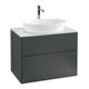 V&B Waschtischunterschrank Wandbeleuchtung Finion 80x60,3cm, Abd.-Pl. wh. m, md bl. m Lac