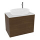 V&B Waschtischunterschrank Wandbeleuchtung Finion 80x60,3cm, Abd.-Pl. wh. m, Walnut veneer-1