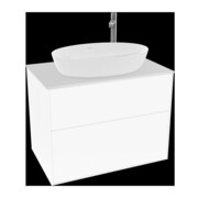 V&B Waschtischunterschrank Wandbeleuchtung Finion 80x60,3cm, Abd.-Pl. wh. m, wh. m lacquer