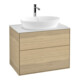 V&B Waschtischunterschrank Wandbeleuchtung Finion 80x60,3cm, Abd.-Pl. wh. matt, Oak Veneer-1