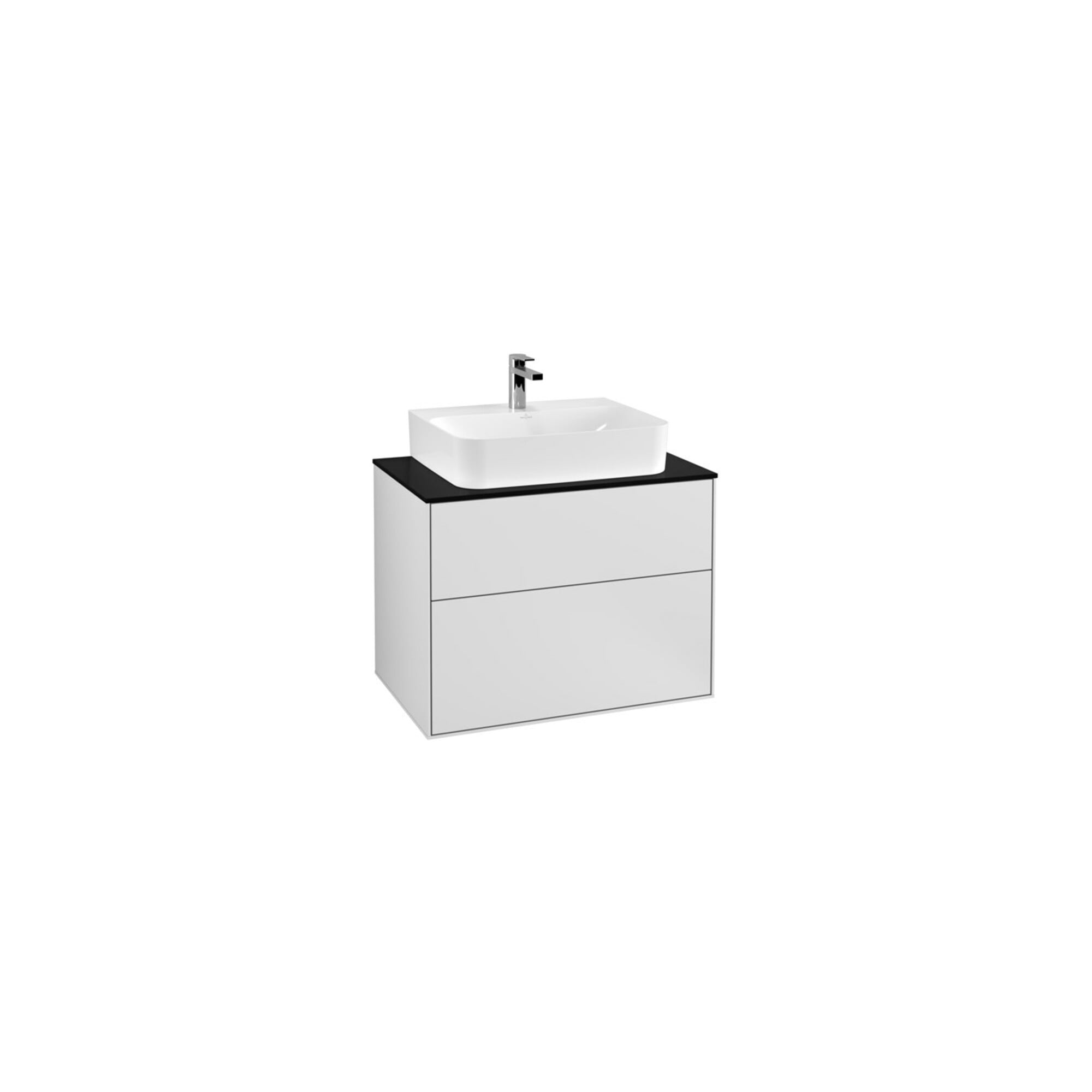 V&B Waschtischunterschrank Wandbeleuchtung Finion 80x60,3x50,1cm, Pl bla m, wh. m Lac ; Villeroy & Boch