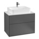 V&B Waschtischunterschrank Wandbeleuchtung Finion 80x60,3x50,1cm, Pl wh. m, Anthrac. m-1