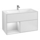 V&B Waschtischunterschrank Wandbeleuchtung Finion 99,6x59,1cm, Reg li wh. m Lac, wh. m Lac-1