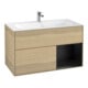 V&B Waschtischunterschrank Wandbeleuchtung Finion 99,6x59,1cm, Reg re bla m Lac, Oa Veneer-1