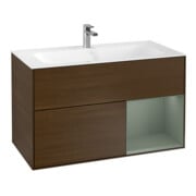 V&B Waschtischunterschrank Wandbeleuchtung Finion 99,6x59,1cm, Reg re Oli. m Lac, wal ven