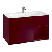 V&B Waschtischunterschrank Wandbeleuchtung Finion 99,6x59,1cm, Reg re Peony, Peony Matt