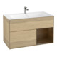 V&B Waschtischunterschrank Wandbeleuchtung Finion 99,6x59,1cm, Reg re wal ven, Oak Veneer-1
