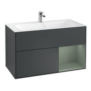 V&B Waschtischunterschrank Wandbeleuchtung Finion 99,6x59,1cm, Rg r Ol m Lac, md bl. m Lac