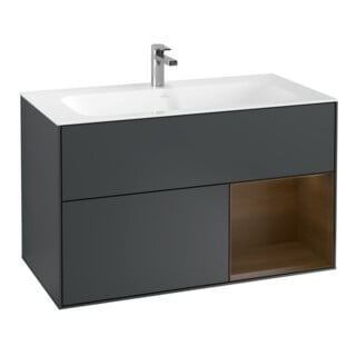 V&B Waschtischunterschrank Wandbeleuchtung Finion 99,6x59,1cm, Rg re wal ven, md bl. m Lac