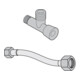 V&B Wasseranschlusset L4-ViClean Schl. 1/2x3/8x300mm, Eckventil 1/2x3/8-1