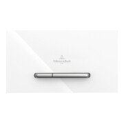 V&B WC-Betätigungsplatte ViConnect 300G 25,3x14,5x2cm, Glas, Glossy White