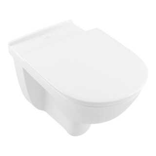 V&B WC mural, cuvette à chasse profonde VICARE 36x59,5cm, D-Flush, sortie horizontale, blanc A-bac C+