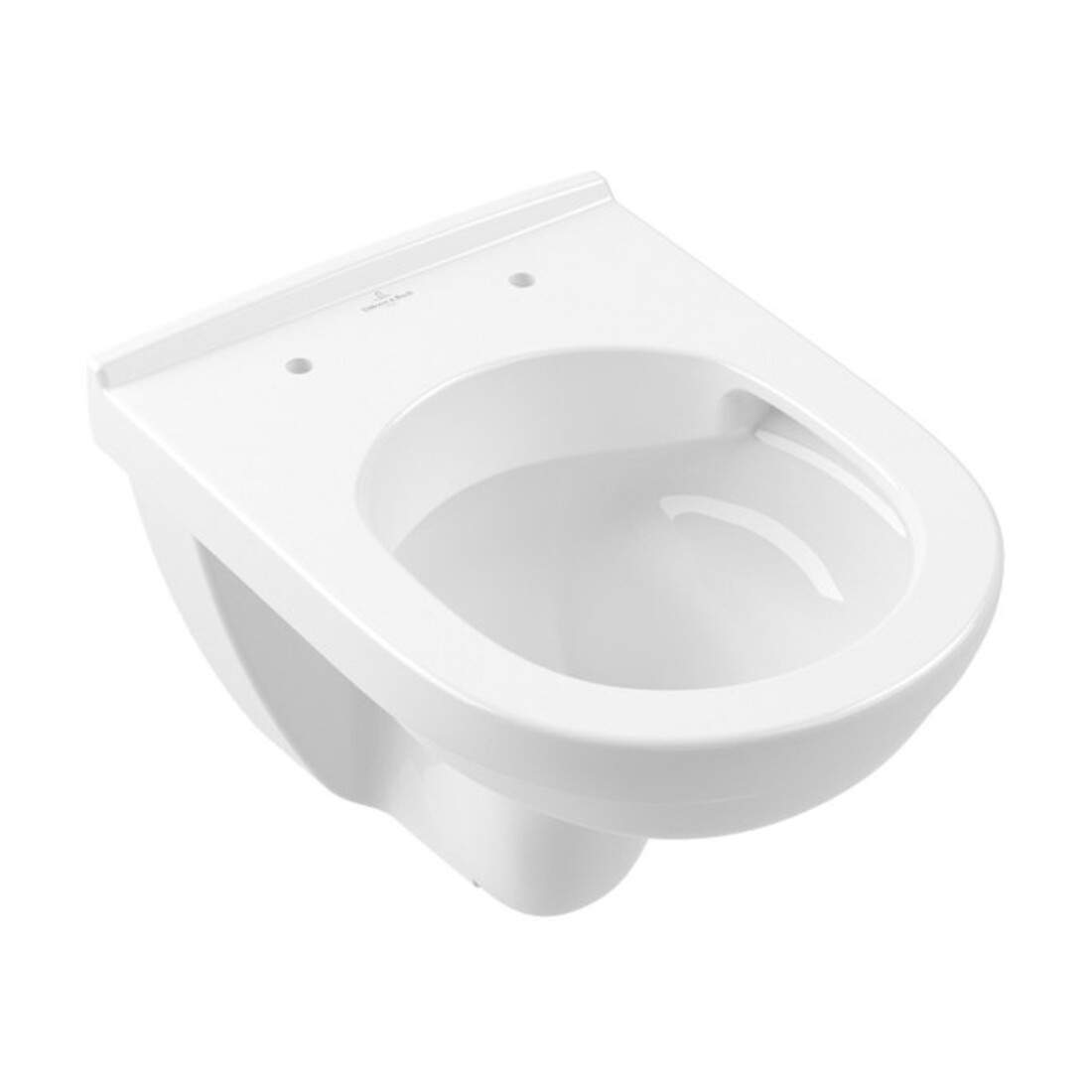 V&B WC mural, cuvette suspendue O.NOVO Compact 36x49cm, évac. arrière, sans rebord, D-Flush, blanc C+