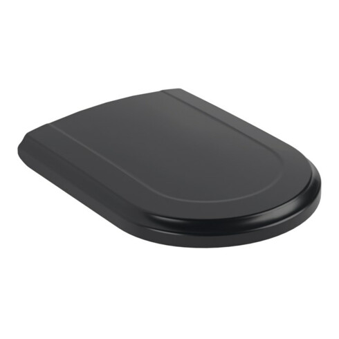 V&B WC-Sitz Hommage Softcl.-Scharnier ES, pure black C-plus