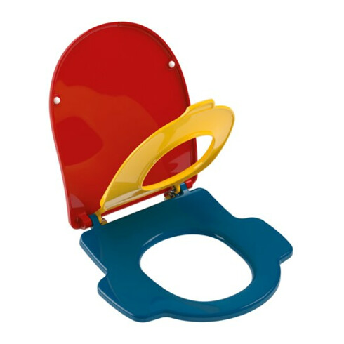 V&B WC-Sitz O.Novo Kids f Kind., Ocean Blue/Sun Yell.Ch. Red