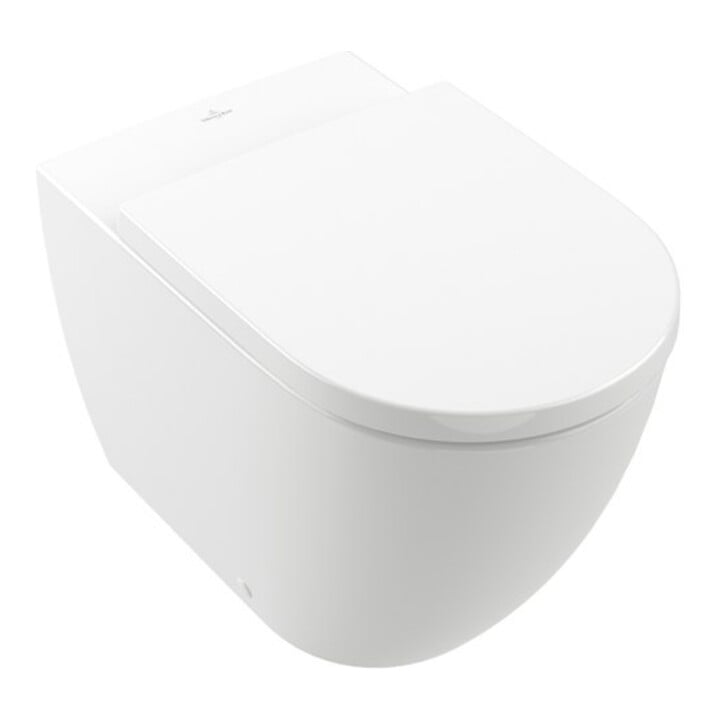 V&B WC sur pied, cuvette à chasse profonde TwFl Subway 3.0 37x60 cm, sans rebord, blanc AntiBac/C-plus