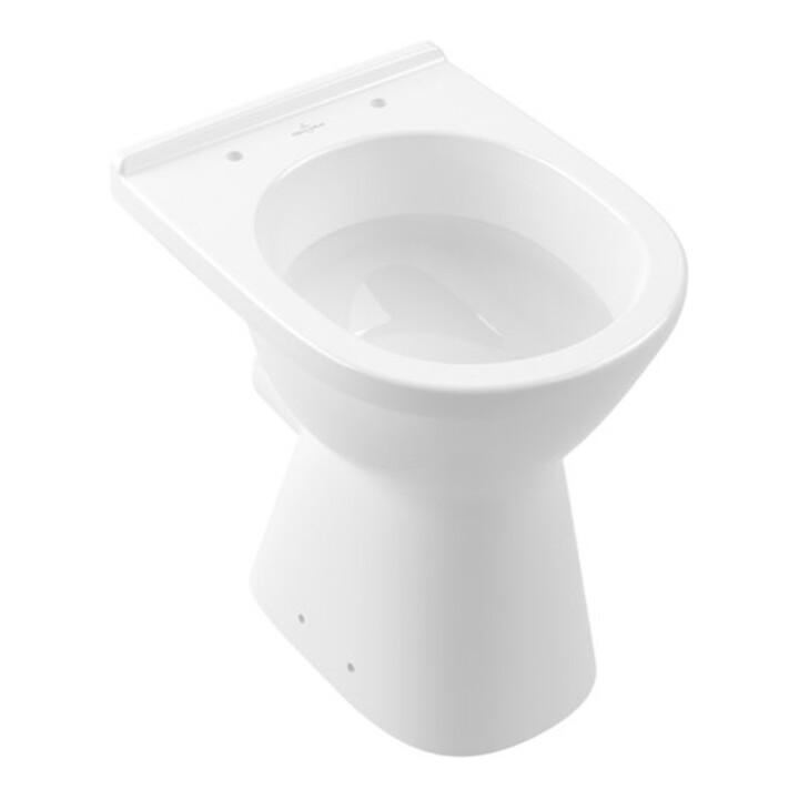 V&B WC suspendu à chasse plate VICARE 35,5x49 cm, sans rebord, sortie horizontale, blanc C+