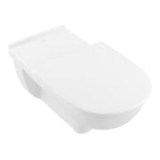 V&B WC suspendu, cuvette à chasse profonde VICARE D-Flush, 36x70cm, évac. horizontale, blanc
