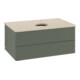 V&B Waschtischunterschrank mit Frontstruktur -Beleuchtung Antao 80x36x50cm, HL, WBP botti., le g. m Lac-1