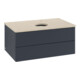 V&B Waschtischunterschrank mit Frontstruktur -Beleuchtung Antao 80x36x50cm, HL, WBP botti., md bl. m Lac-3