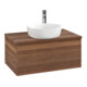 V&B Waschtischunterschrank mit Frontstruktur -Beleuchtung Antao 80x36x50cm, HL, WBP-farbe w. wal, w. wal-1