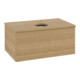 V&B Waschtischunterschrank mit Frontstruktur -Beleuchtung Antao 80x36x50cm, HL, WBP hon. Oa, hon. Oa-1