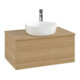 V&B Waschtischunterschrank mit Frontstruktur -Beleuchtung Antao 80x36x50cm, HL, WBP hon. Oa, hon. Oa-3