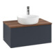 V&B Waschtischunterschrank mit Frontstruktur -Beleuchtung Antao 80x36x50cm, HL, WBP w. wal, md bl. m Lac-3