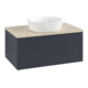 V&B Waschtischunterschrank mit Frontstruktur -Beleuchtung Antao 80x36x50cm, WBP botti., md bl. m Lac-1