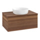V&B Waschtischunterschrank mit Frontstruktur -Beleuchtung Antao 80x36x50cm, WBP-farbe w. wal, w. walnut-1
