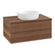 V&B Waschtischunterschrank mit Frontstruktur -Beleuchtung Antao 80x36x50cm, WBP-farbe w. wal, w. walnut-1