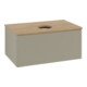 V&B Waschtischunterschrank mit Frontstruktur -Beleuchtung Antao 80x36x50cm, WBP hon. Oa, st. Gr m Lac-3